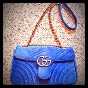 Quilted Velvet Handbag